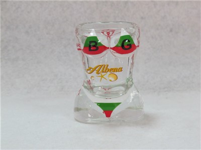 STOK - Mug Kaca Bikini Pria Ukuran Kecil