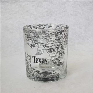Mug Kaca Cetak Peta Kreatif
