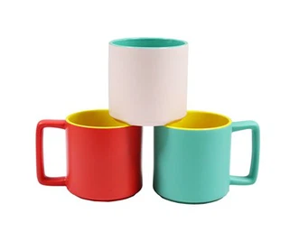 Mug Keramik Gagang Persegi