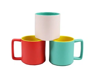 Mug Keramik Gagang Persegi