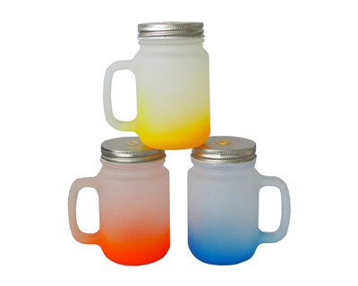 Gelas Kaca Buram Gradien Warna