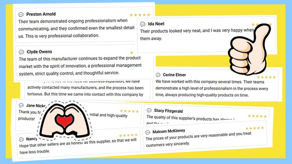 Customer feedback on us 3 Customer feedback on us 3
